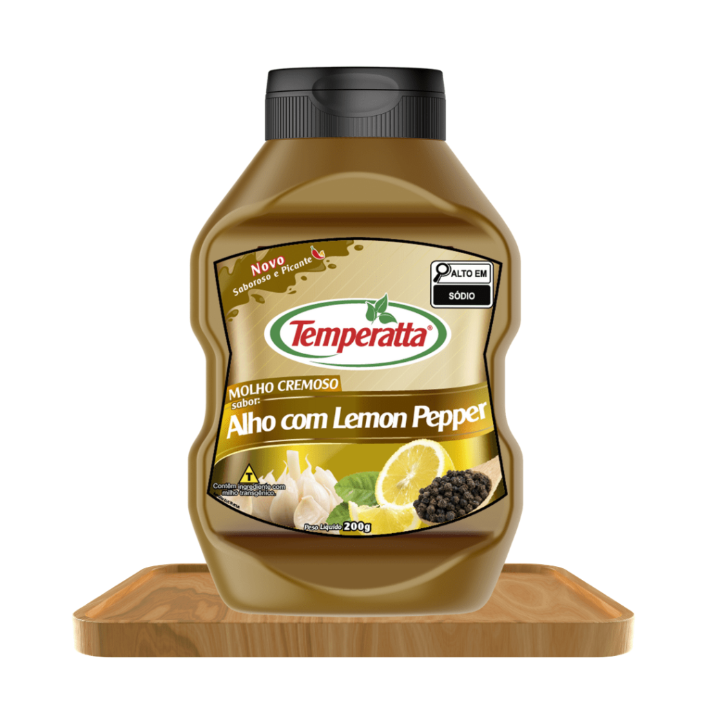 Molho Cremoso de Alho com Lemon Pepper