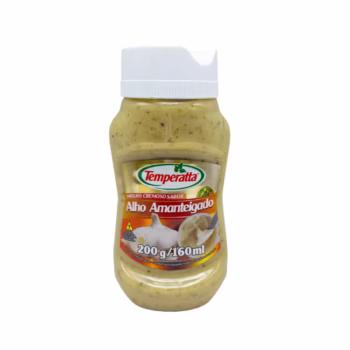 Molho cremoso sabor alho amanteigado Temperatta para lanches e pães.