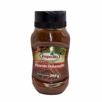Molho de pimenta defumada cremosa Temperatta sabor intenso.