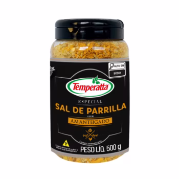 Sal de Parrilla sabor Amanteigado Temperatta para carnes nobres.
