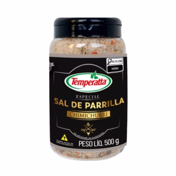Sal de Parrilla com Chimichurri Temperatta tempero premium para carnes.
