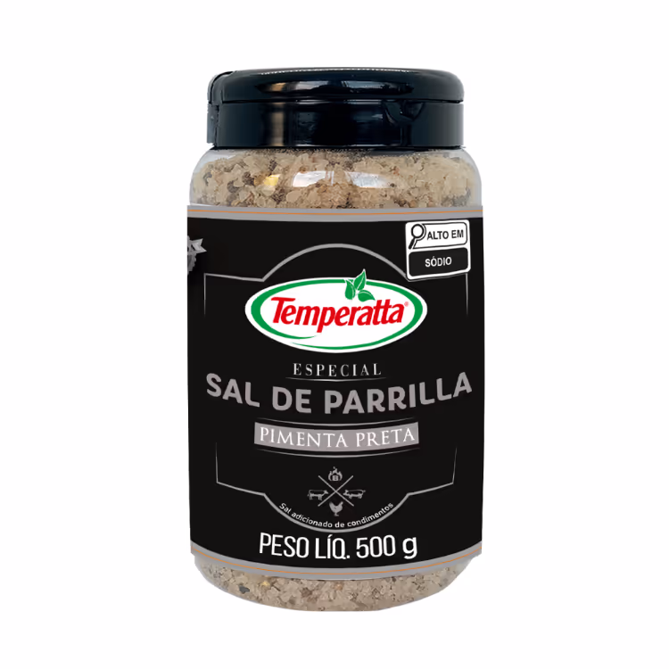 Sal de Parrilla Pimenta Preta