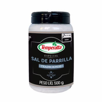 Sal de Parrilla Assador Temperatta 500g granulometria entrefina para churrasco